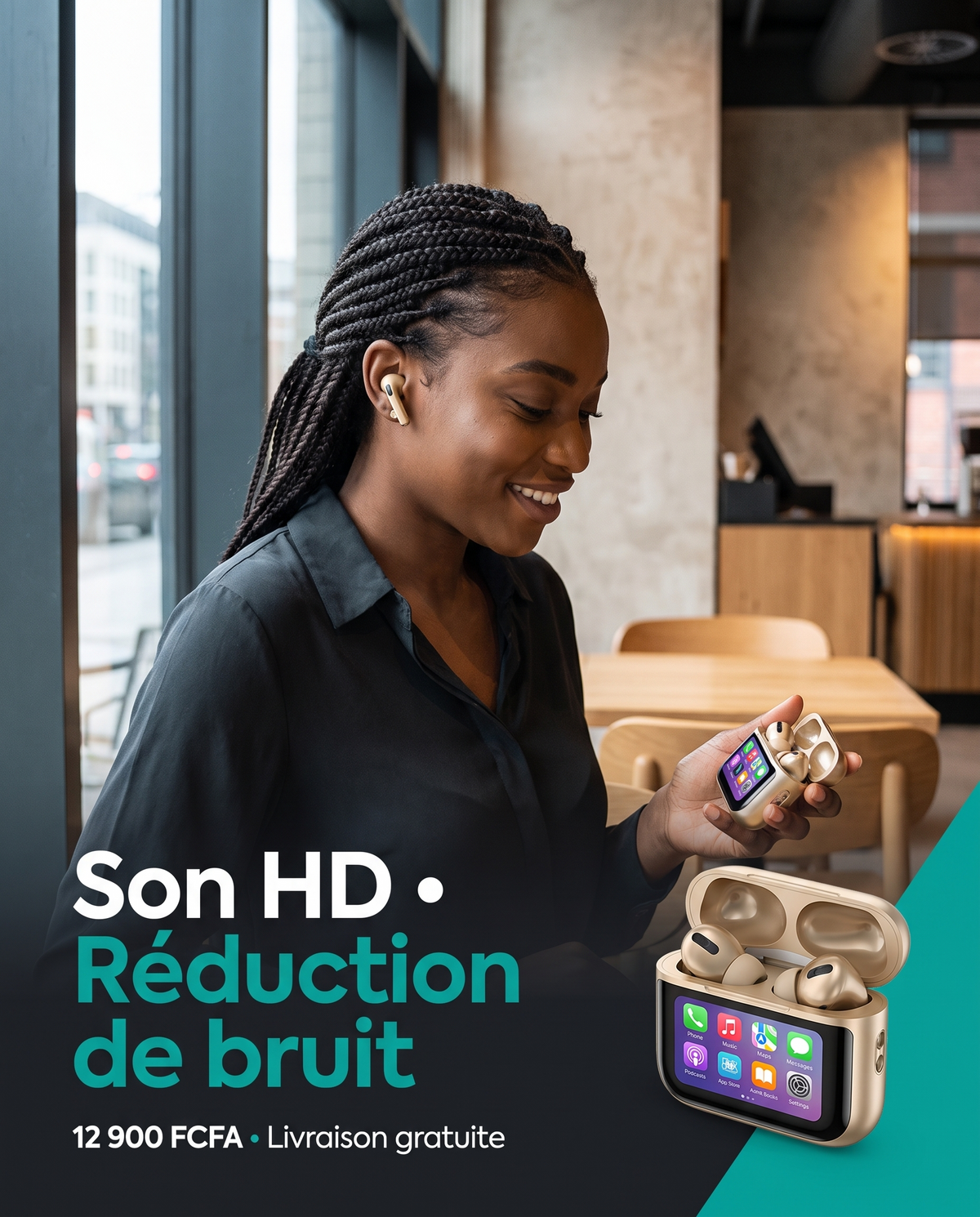AirPods Pro KBH en situation lifestyle