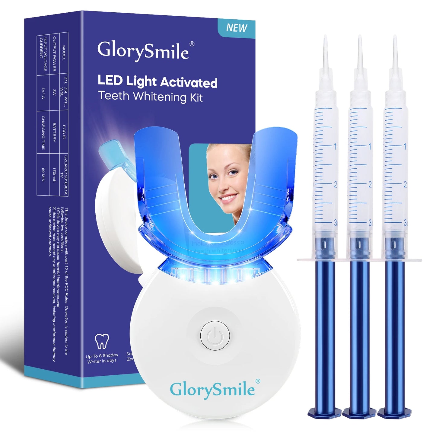 Kit de Blanchiment Dentaire LED Glorysmile – Un Sourire Magnétique en 10 Minutes