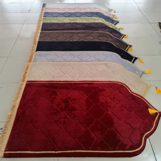 Tapis de Prière Épais & Confortable – Sajadah Raschel