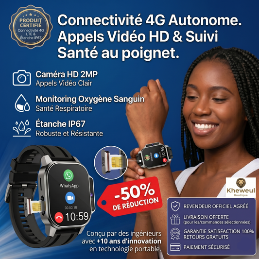 Montre Intelligente haut de gamme conçue pour les Sportifs et les Passionnés de Tech.