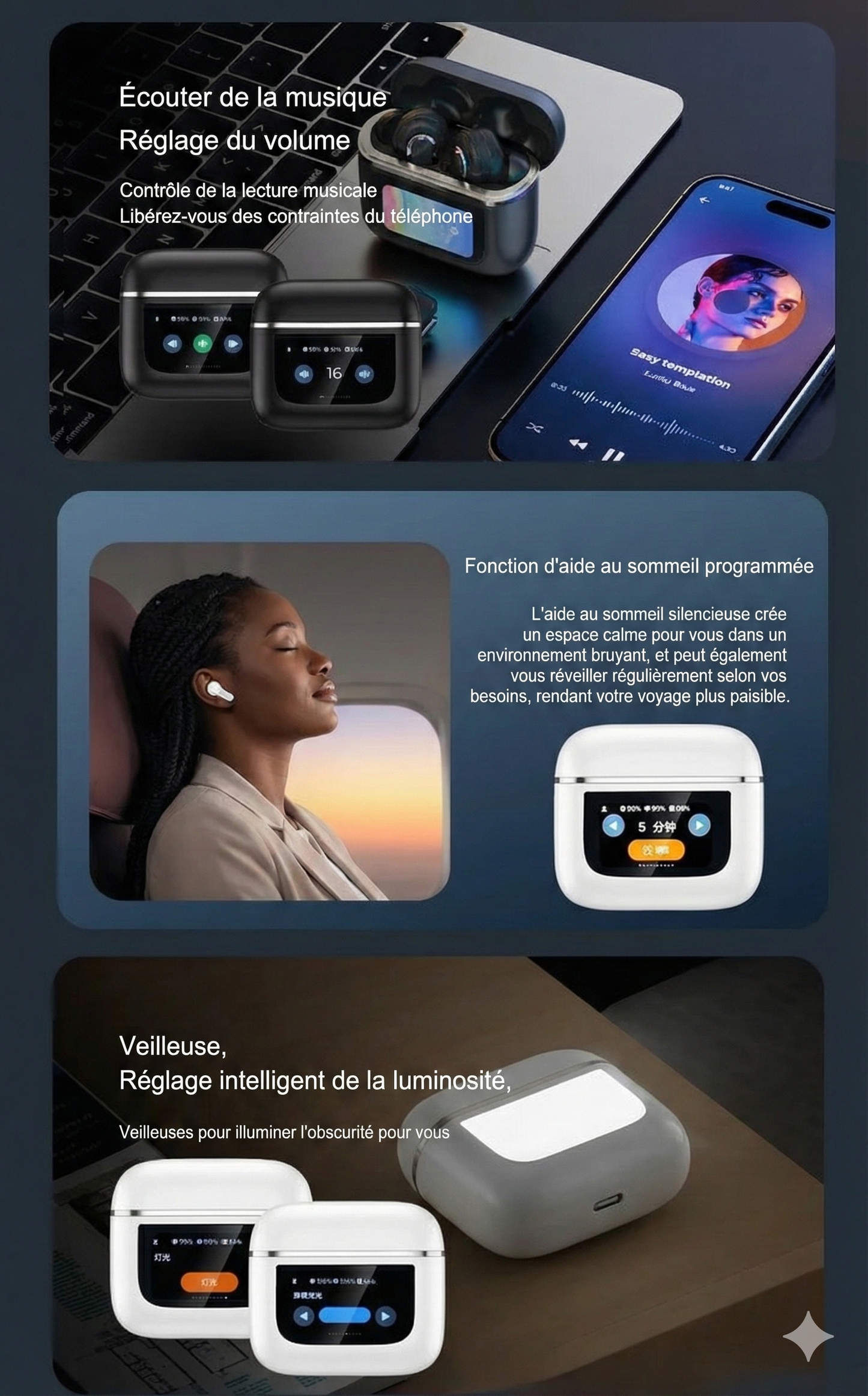 Airpods Pro Audio Premium: Surround 360°, ANC Intelligent & Boîtier à Écran Tactile