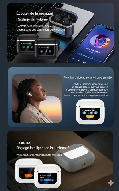 Airpods Pro Audio Premium: Surround 360°, ANC Intelligent & Boîtier à Écran Tactile