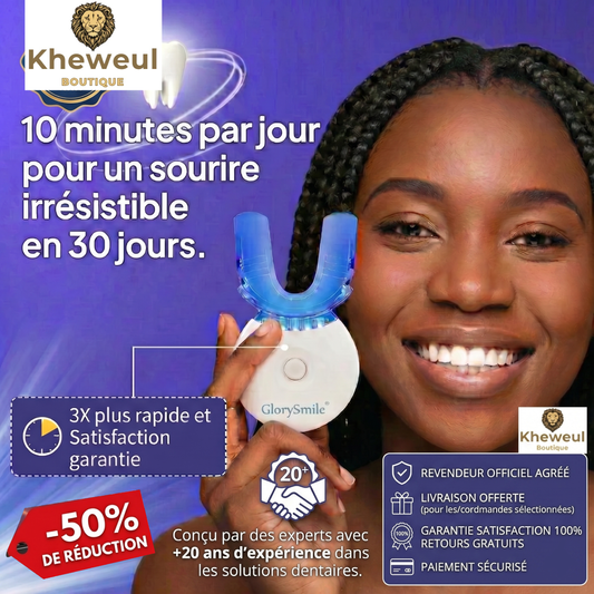 Kit de Blanchiment Dentaire LED pour des dents blancs en 30 jours