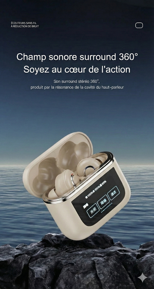 Airpods Pro Audio Premium: Surround 360°, ANC Intelligent & Boîtier à Écran Tactile