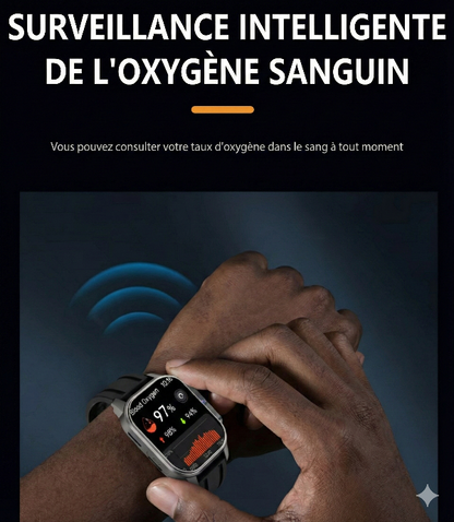 Montre Intelligente haut de gamme conçue pour les Sportifs et les Passionnés de Tech.