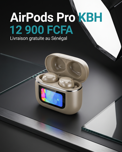 AirPods Pro KBH à 12 900 FCFA avec boîtier tactile